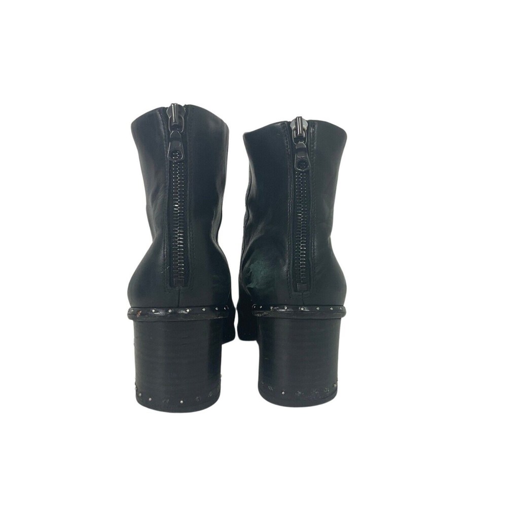 Rag And Bone Black Leather Ankle Boots